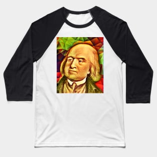 Jeremy Bentham Snow Portrait | Jeremy Bentham Artwork 15 Baseball T-Shirt